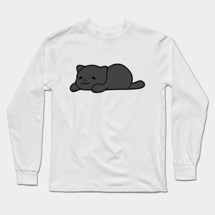 Black Chub Cat Long Sleeve T-Shirt